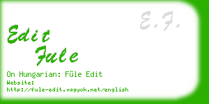 edit fule business card