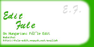 edit fule business card